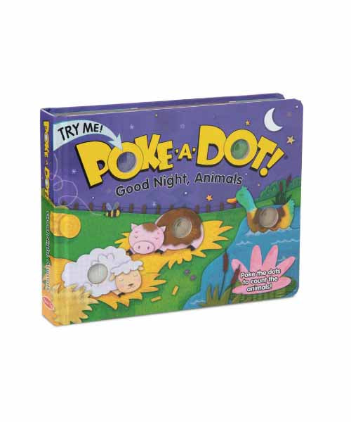 Poke-A-Dot Book: Goodnight Animals