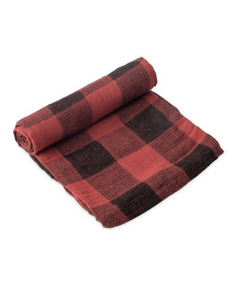 Cotton Swaddle - Red Plaid