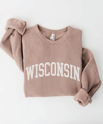 Wisconsin Sweatshirt - Tan