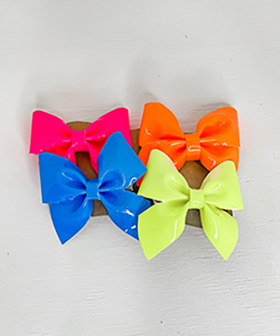 4 Pack Bows - Neon Jellies