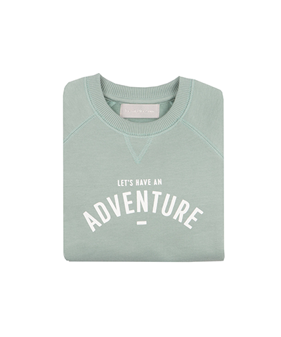Let's Have an Adventure Sweatshirt - Sage