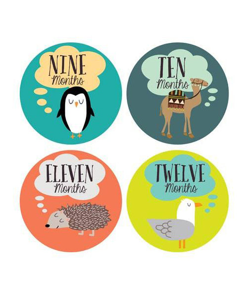Little Animal Lover Monthly Stickers