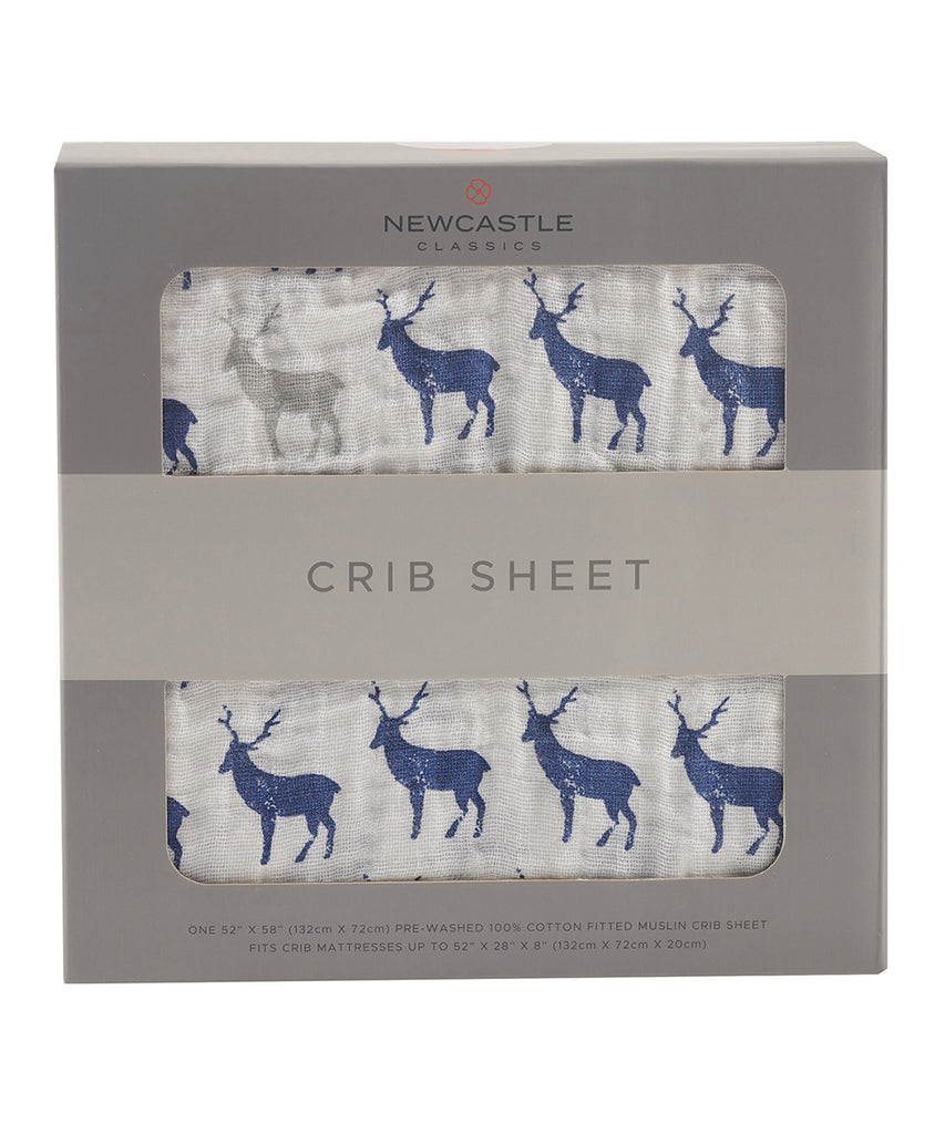 Crib Sheet - Blue Deer