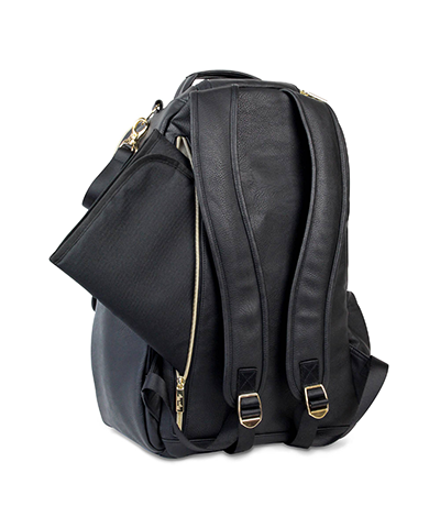 Boss Backpack Diaper Bag - Black Jetsetter