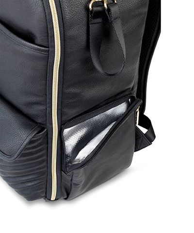 Boss Backpack Diaper Bag - Black Jetsetter