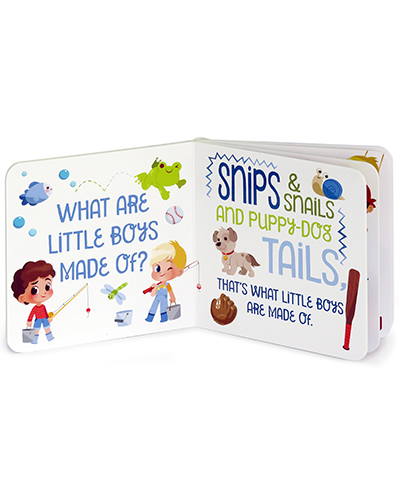 What Are Little Boys Made Of - Greeting Card Book