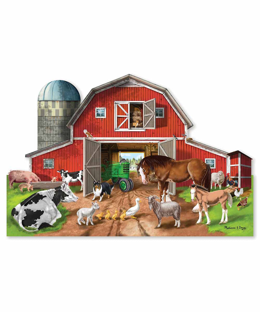 Busy Barn Shaped Floor Puzzle (32 pc)