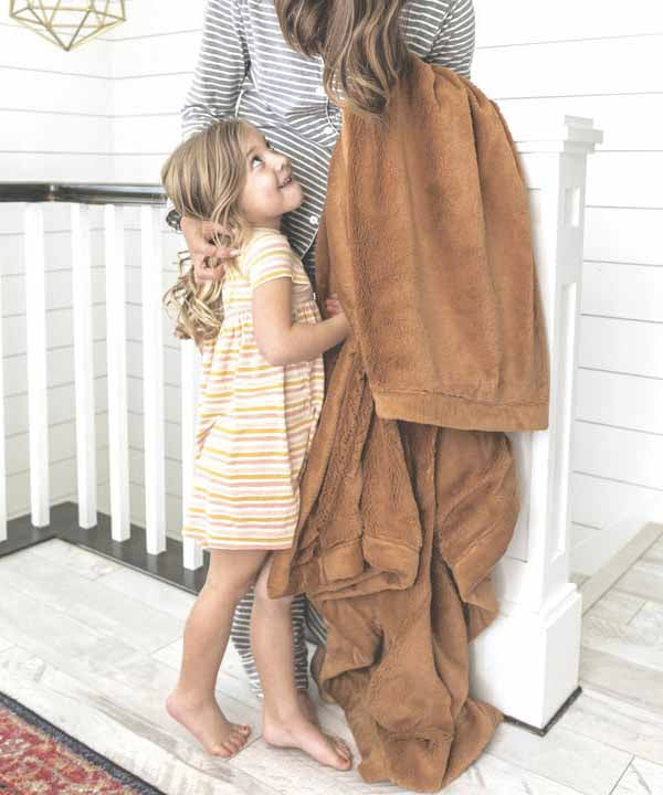 Lush Toddler to Teen Blanket - Camel