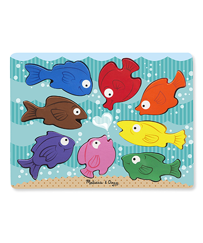 Colorful Fish Chunky Puzzle - 8 Pieces