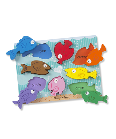 Colorful Fish Chunky Puzzle - 8 Pieces