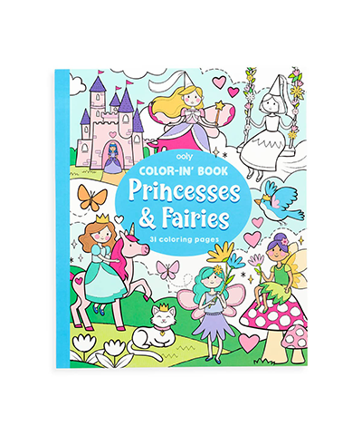 Color-In' Book - Princesses & Fairies