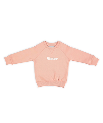 Sister Sweatshirt - Coral Pink