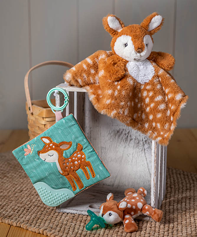 Crinkle Teether - Amber Fawn