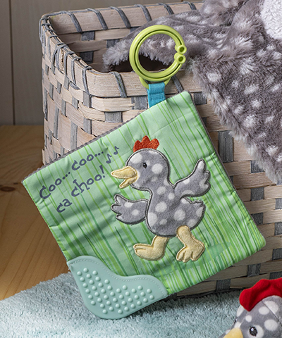 Crinkle Teether - Rocky Chicken