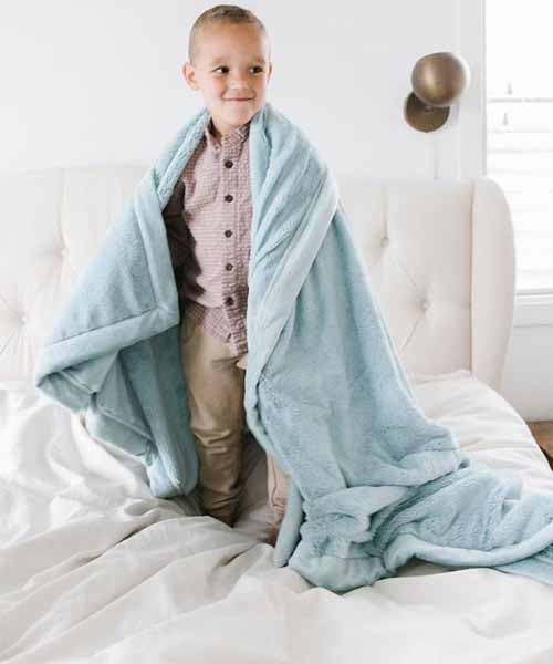 Lush Toddler to Teen Blanket - Dew
