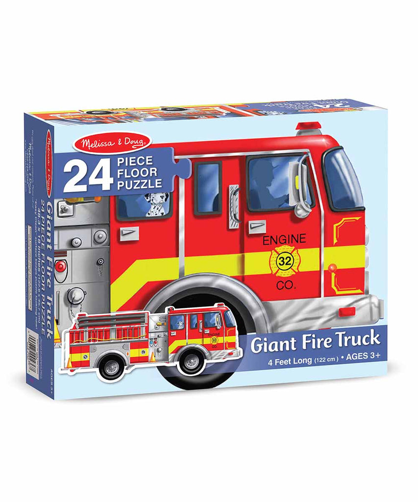 Giant Fire Truck Floor Puzzle (24 pc)