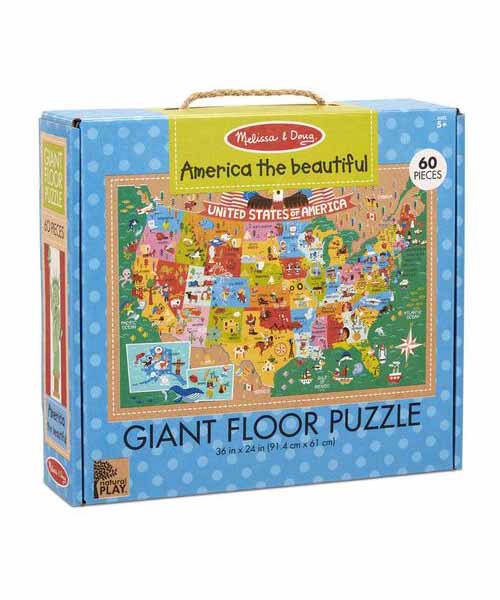 America the Beautiful Floor Puzzle (60 pc)