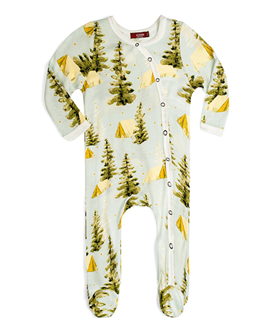 Footed Romper - Camping