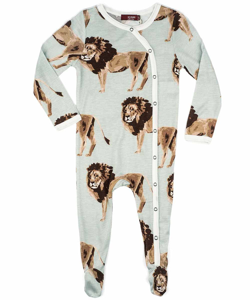 Footed Romper - Lion
