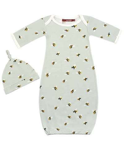 Newborn Hat & Gown Set - Bumblebee