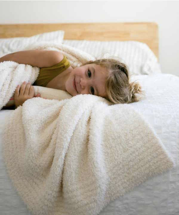 Bamboni Toddler to Teen Blanket - Ivory