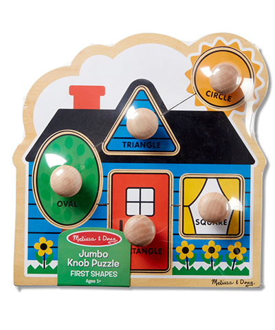 Jumbo Knob Wooden Puzzle - First Shapes
