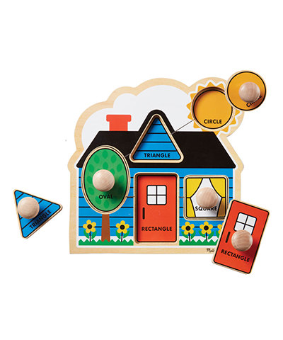 Jumbo Knob Wooden Puzzle - First Shapes