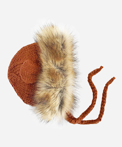 Lion Knit Hat - Cinnamon