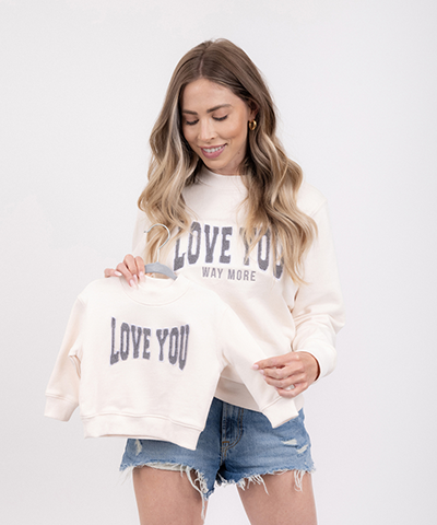 Love You More Chenille Sweatshirt