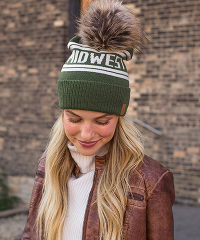 Midwest Pom Hat - Olive
