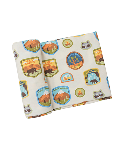 Bamboo Swaddle - National Parks Patches