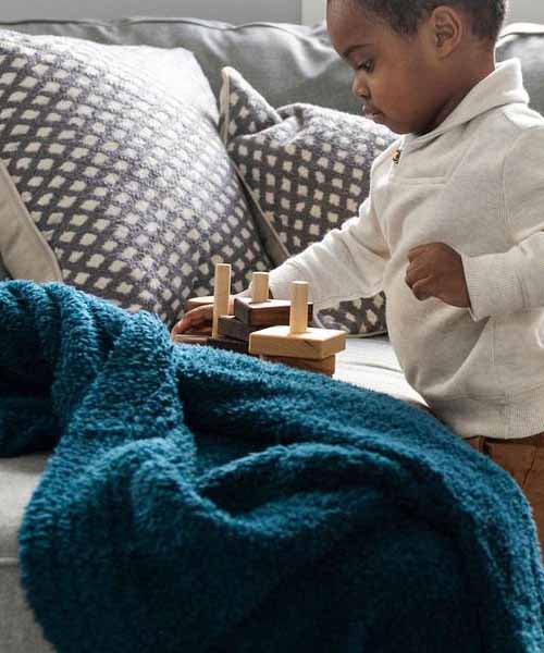 Bamboni Toddler to Teen Blanket - Nautical Blue