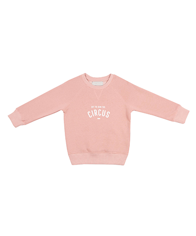 Off To Join The Circus Sweatshirt - Faded Blush