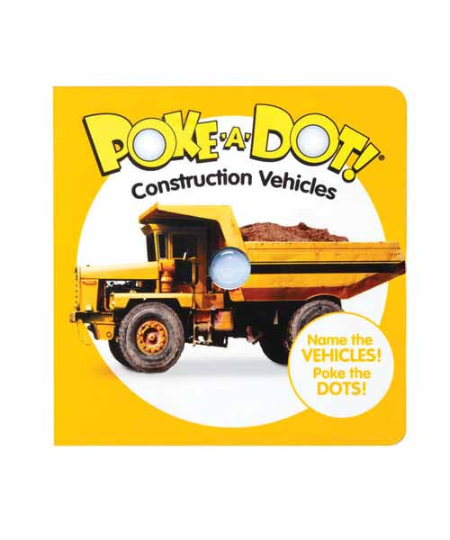 Poke-A-Dot Book: Construction Vehicles