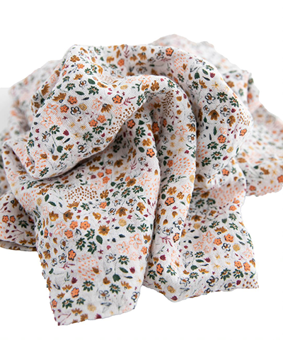 Cotton Muslin Swaddle 3 Pack - Pressed Petals