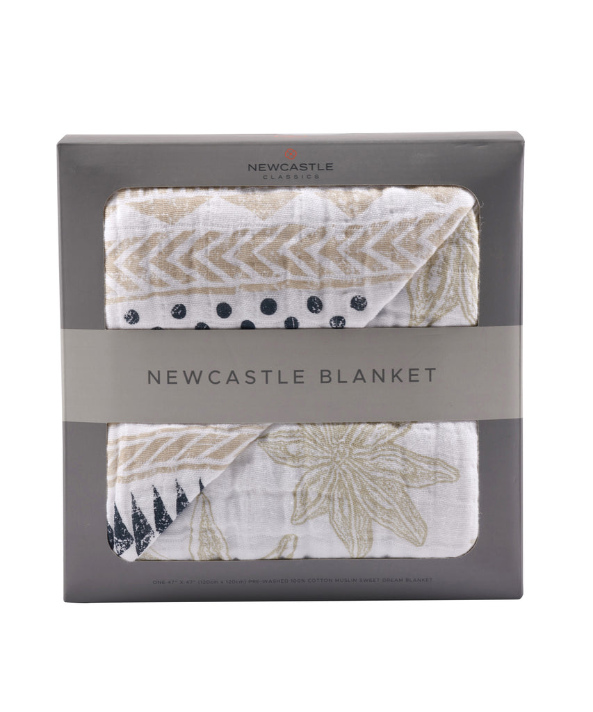 Newcastle Blanket - Pyramid Print & Star Anise