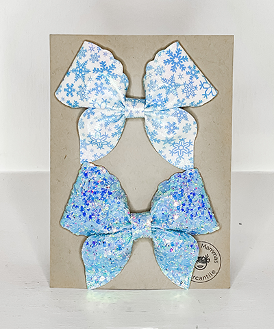 Sailor Clip 2 Pack - Snowflakes & Light Blue Glitter