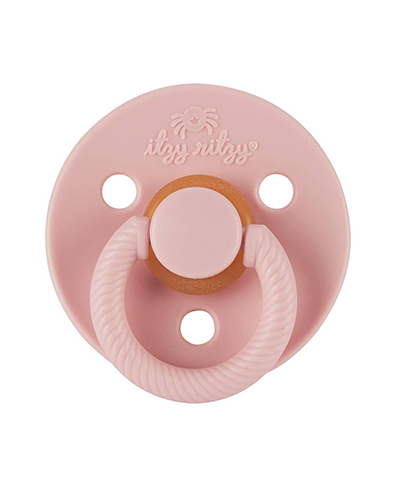 Itzy Soother Natural Rubber Pacifier Set - Blossom + Rosewood