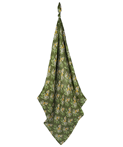 Bamboo Swaddle - Green Floral