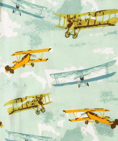 Cotton Swaddle - Vintage Planes