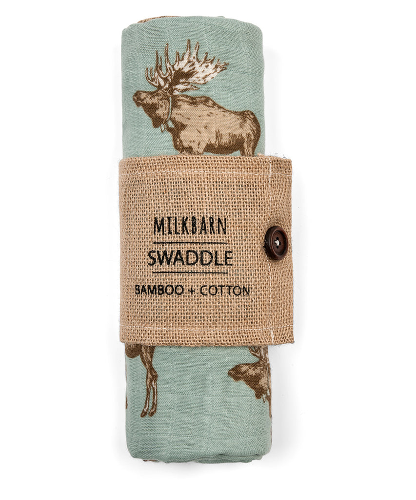 Bamboo Swaddle - Bow Tie Moose