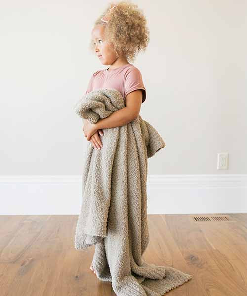 Bamboni Toddler to Teen Blanket - Taupe