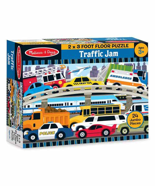 Traffic Jam Floor Puzzle (24 pc)