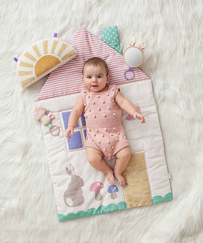 Tummy Time Cottage Play Mat