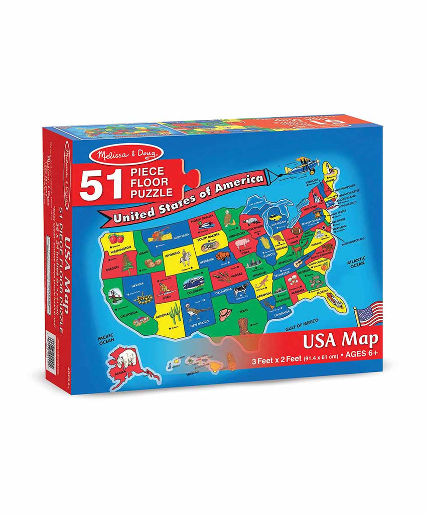 U.S.A. Map Floor Puzzle (51 pc)