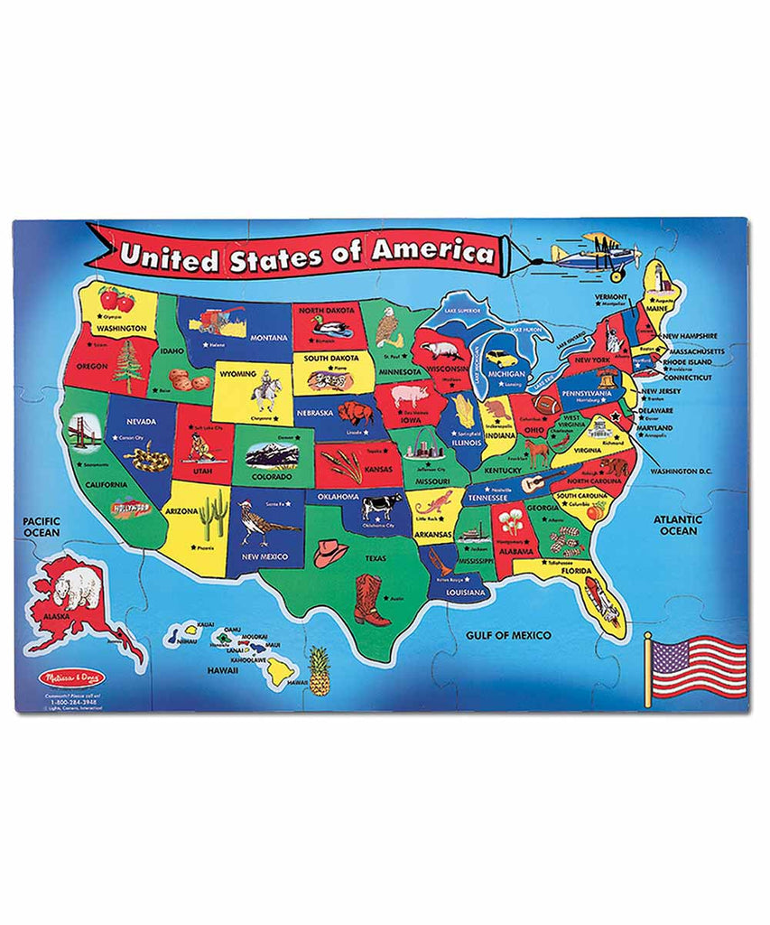 U.S.A. Map Floor Puzzle (51 pc)