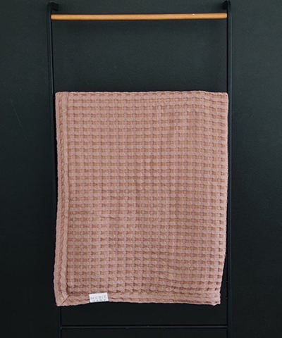 Waffle Quilt - Dusty Rose