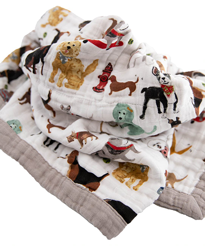 Cotton Baby Quilt - Woof